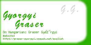 gyorgyi graser business card